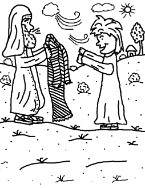 Josephs Coat of many colors Coloring Pages
